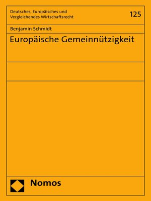 cover image of Europäische Gemeinnützigkeit